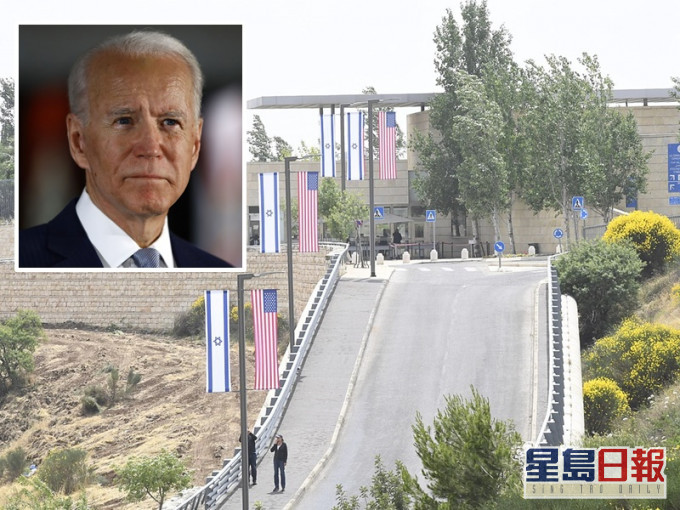 拜登指与其改变特朗普的决定倒不如把大使馆留在耶路撒冷。AP/网图