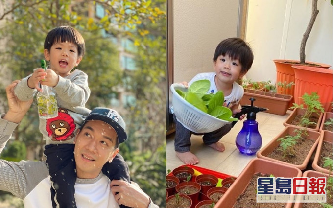 黎诺懿自爆抗疫期间变成专业农夫,同囝囝一齐种植物。
