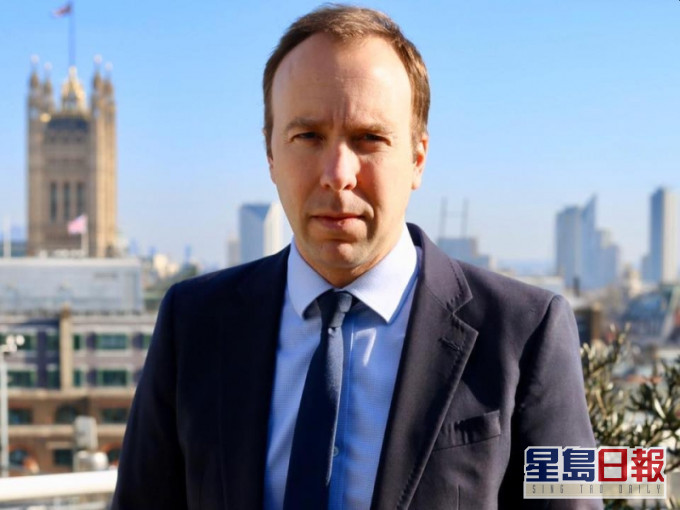 衛生及社會關懷大臣夏國賢(Matt Hancock)。(網圖)
