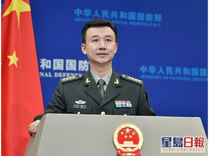 国防部发言人吴谦。网图