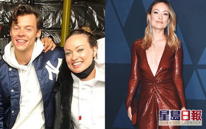 奧莉花去年11月與男星Jason Sudeikis分手,之後與較她年輕10年的Harry Styles極速撻着。