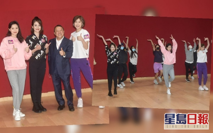 曾志偉雖然突擊鼓勵,但鄧佩儀和劉佩玥沒跳舞底子,看似只有朱晨麗跳得似樣。