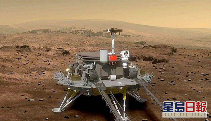 中國火星著陸巡視器構想圖。
