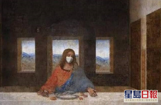 門徒消失,只剩耶穌獨自進餐。looma