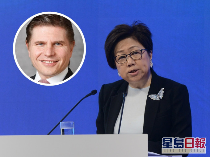 港交所主席史美倫(大圖)及候任行政總裁歐冠昇(小圖)。資料圖片及網圖