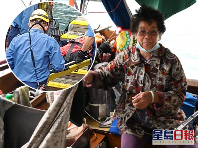 救人艇家大嫂(马女士)表示,救返一个人,好过食三年斋!