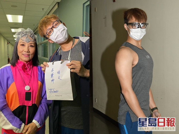 坤哥获阿姐送防疫品,既惊也喜。