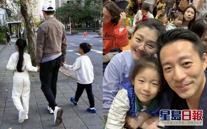 汪小菲晒牽手子女照,網民覺得玥兒背影跟大S真像。