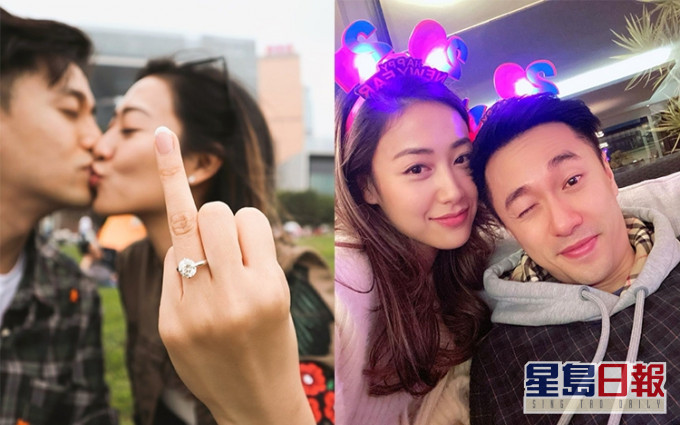 18年港姐季軍丁子田在IG宣布答應了富二代男友Paul的求婚。