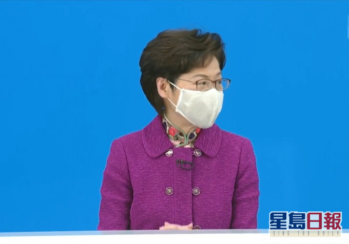 林鄭月娥說有人移民亦有人回流。港台截圖
