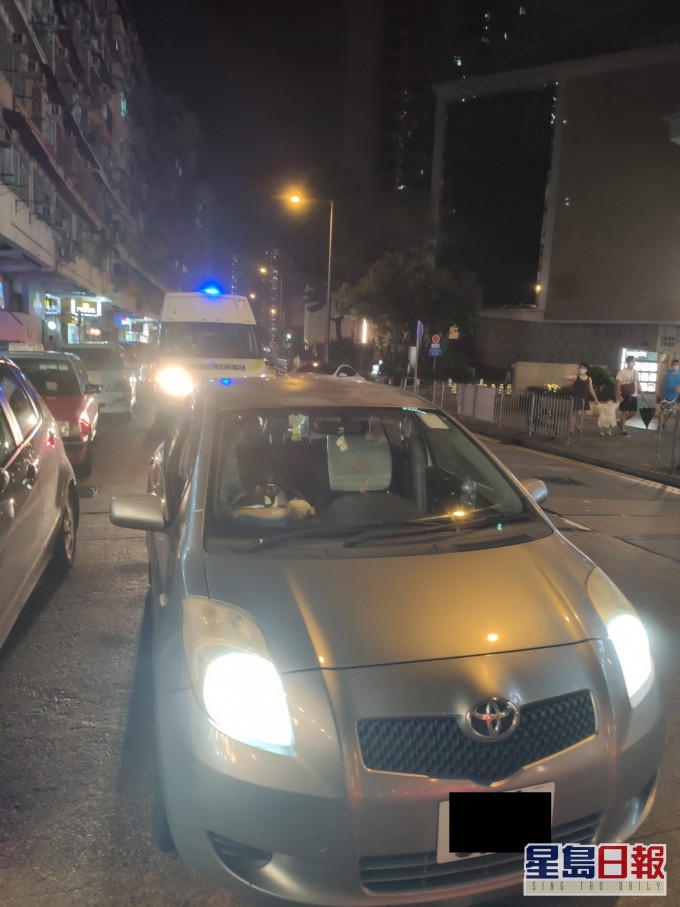 涉案私家車。警方圖片