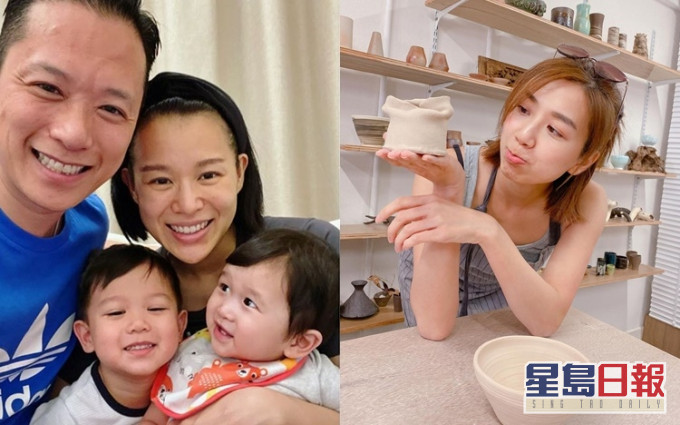 Mandy晒畸形陶藝處女作,杏兒老公李乘德就叫她幫囝囝整一套來用膳。