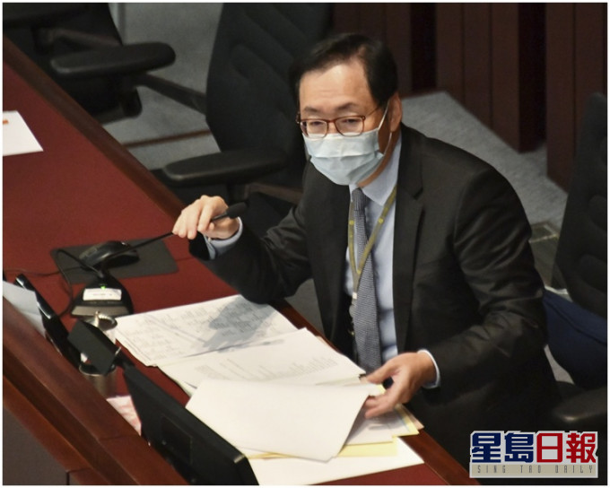 陳健波指財會積壓的撥款建議超過40多項,涉及的金額約2000億。資料圖片