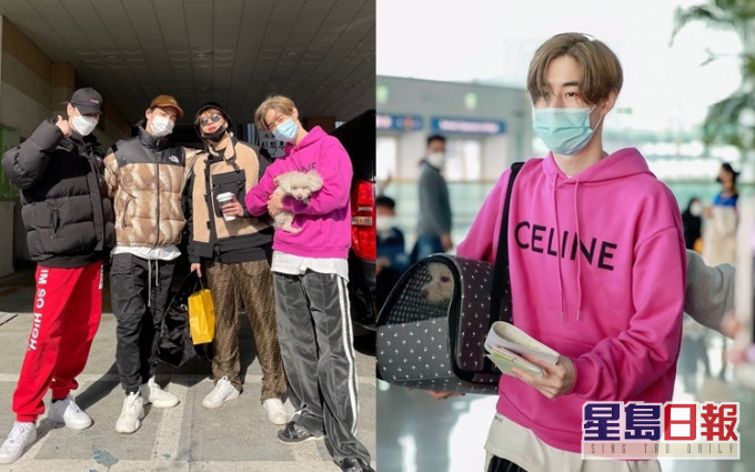 隊長JB、Jackson和有謙到機場送別Mark。