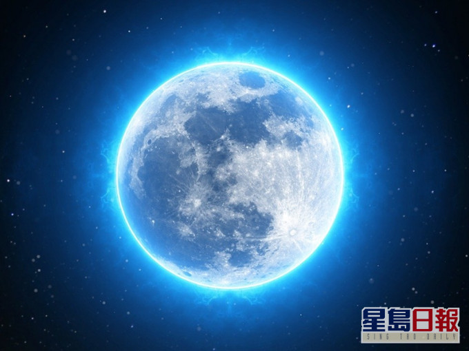 今年的「藍月亮」現象將在萬聖節出現。pixabay圖片