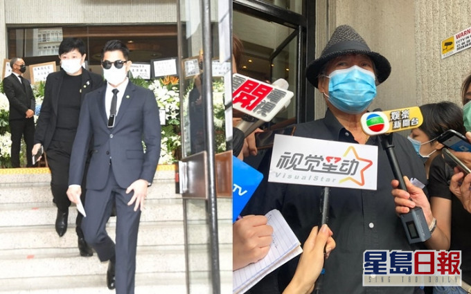 郭富城稱陳木勝為其電影上伯樂,很不捨;洪金寶歎可惜。