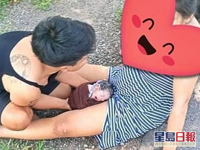 熱心男幫手接生。Every Day FB