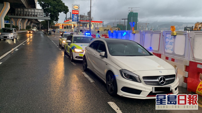 涉案私家車。警方圖片