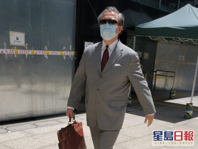 張震遠步離法院。蕭文軒攝