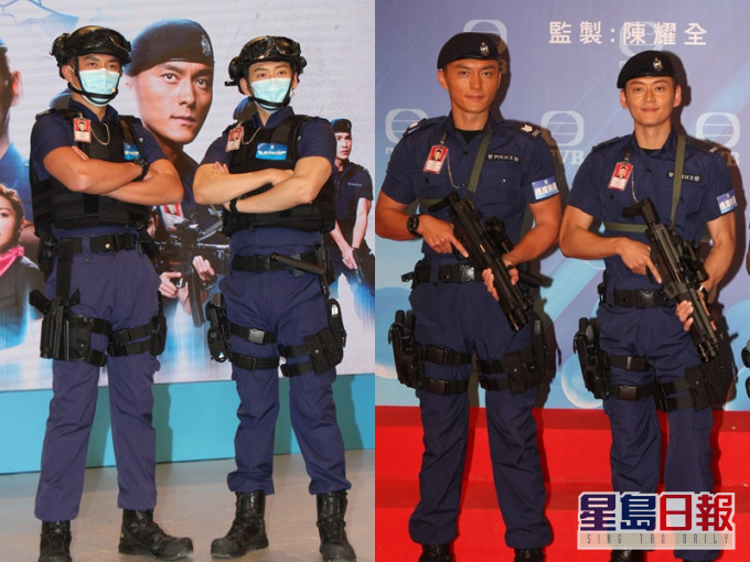 楊明與張振朗跟拍攝時身形相比已有差別,證明當時大家用很多心血操練。