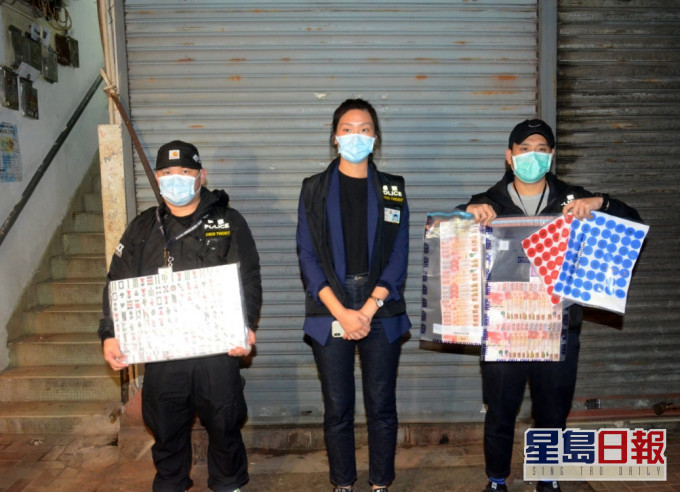 行動中,人員檢獲6部電動麻雀機、12副麻雀、價值約8900元籌碼及約8000元賭款。
