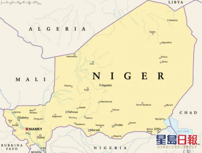 襲擊發生在尼日爾接近馬里的邊界地區兩條村莊。網圖