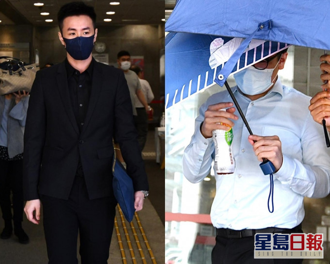 被告何沛鍇(左);被告梁耀安(右)。