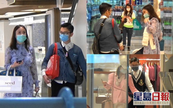 月初疫情未算嚴峻,李丞責就跟Sandy撇低愛女,兩度拍住拖殺落銅鑼灣買嘢。