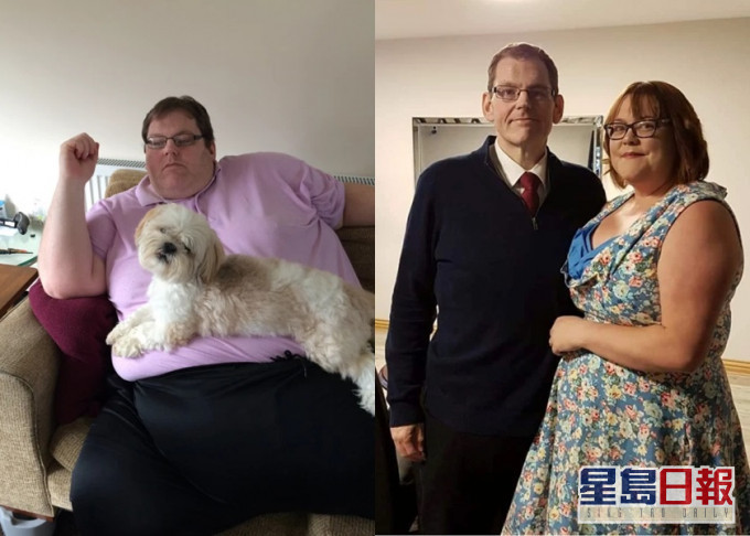圖希爾因擔心龐大身型會壓死妻子,決心減肥逾200公斤。網圖