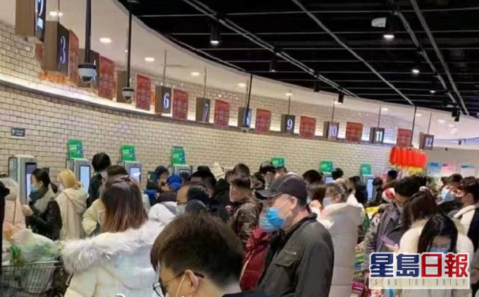 河北廊坊昨日實施封城。網上圖片