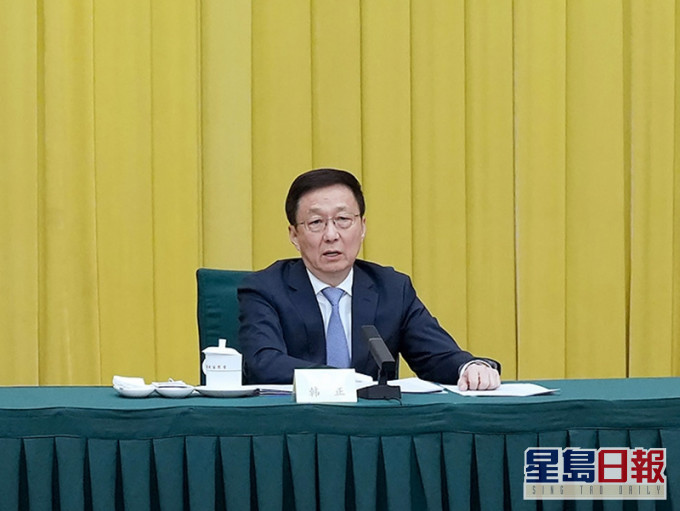 國務院副總理韓正。新華社圖片