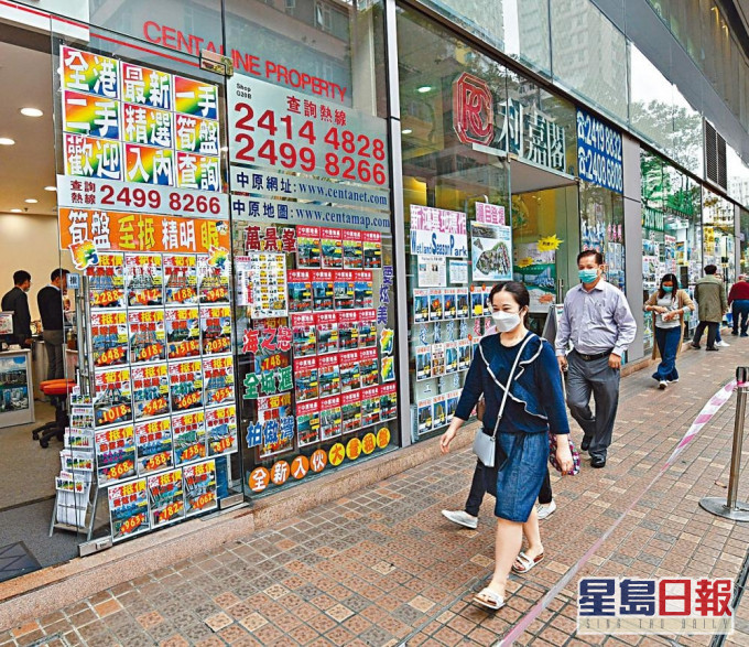 差估署3月份楼价指数报375.3点,按月升0.4%。 资料图片