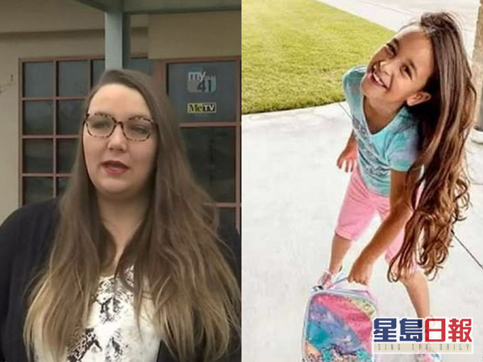 媽媽Delanie Shelton以及她的8歲女兒Chloe。(網圖)