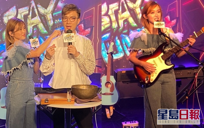 Jocelyn唱歌同時為司儀即場示範音樂治療法。
