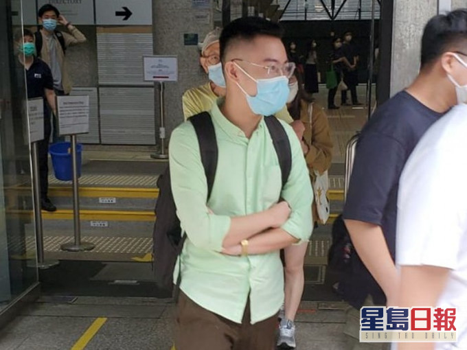 被告林子浩离开法院。萧文轩摄