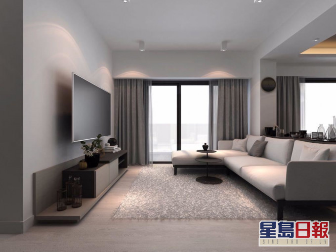 这是名城高层复式户,实用面积1552方尺。