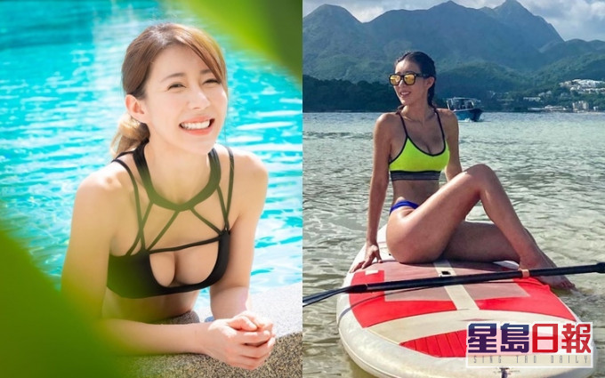 以往Alycia经常晒Close up正面照,但今次清一色远距离拍摄。