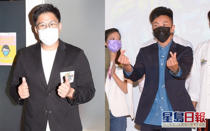 霍啟剛、劉浩龍為網上音樂會宣傳。