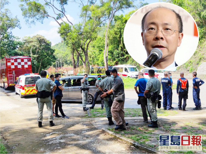 救援隊今早繼續搜索疑失蹤的壽福鋼(圓圖)。