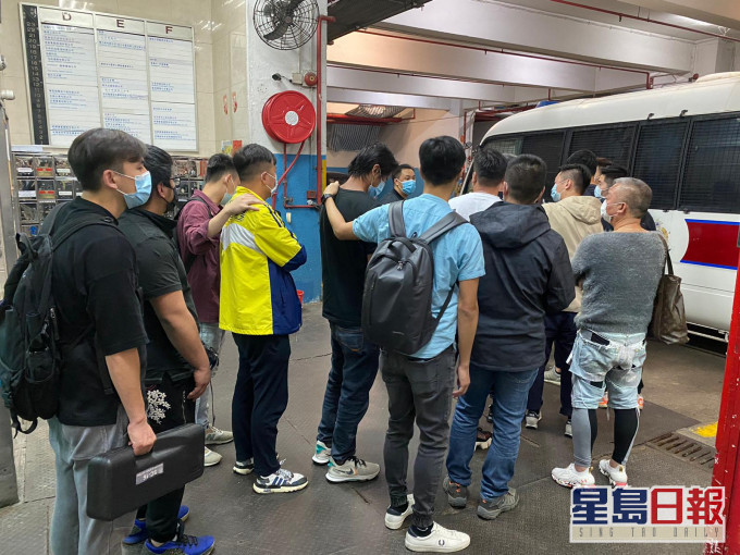 部分被捕人士。