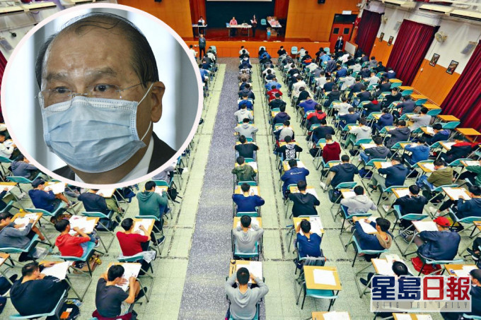 張建宗提醒考生加強防疫。 資料圖片