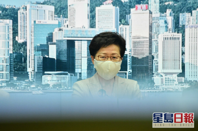 特首林郑月娥支持率为18%,反对率为72%。资料图片