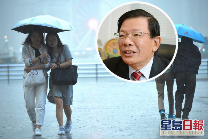 陳健碩指，本港多年渠務工程有效疏導洪水。  資料圖片