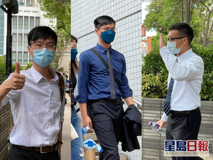 由左至右:区倬希、谢炜洛及胡耀生。凌子淇摄