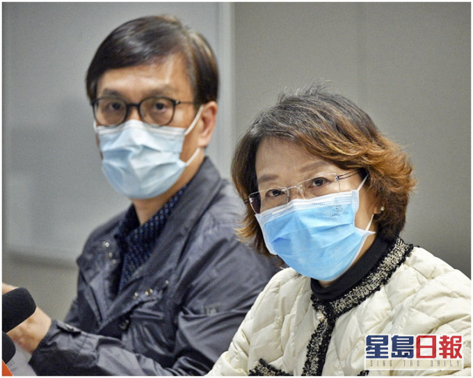 梁美芬批評平機會涉及程序失當。左為束健銘。資料圖片