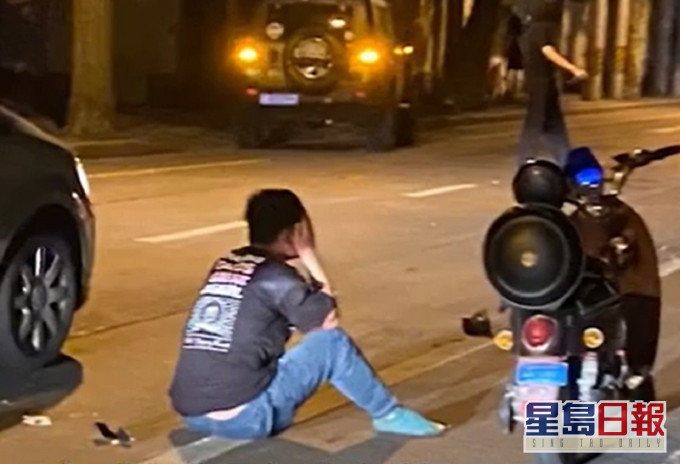 上海昨日發生持刀傷人案件。網上圖片