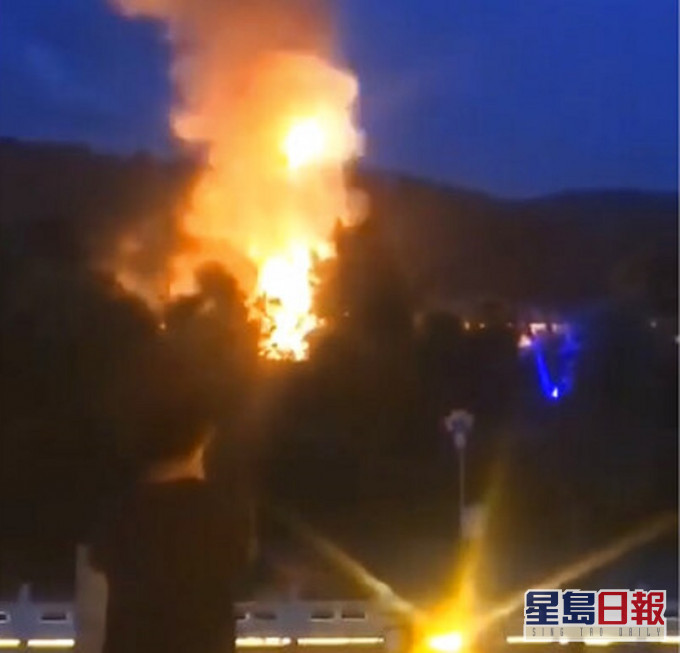 北韩边境发生爆炸。AP图片