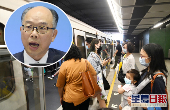陈帆指,港铁正逐步更换7线信号系统,整体载客量可增一成。 资料图片