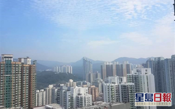 高層單位外望開揚市景及遠山景。