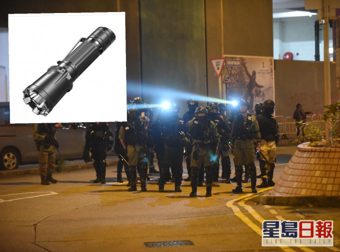 據了解,警方正試用內地品牌的新款手電筒。資料圖片/網圖